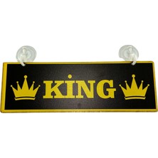 Tky Cam Süsü Yazı ’king’ Mdf Vantuzlu
