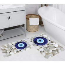 Rovigo Home Dijital Baskılı 2'li Banyo Paspas Takımı RVG5286