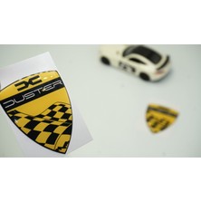 Dk Dacia Duster Çamurluk Yanı Damla Desen Sarı Logo Arma Seti