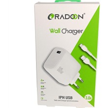 Apera Radoon Rdo-12 iPhone Uyumlu 18W 3 Amper Lightning Hızlı Şarj Aleti Quick Charger