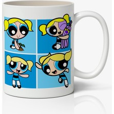 Anime Marketi Powerpuff Girls - Bubbles Baskılı Beyaz Kupa Bardak