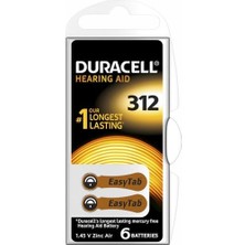 Duracell 312 Kulaklık Pili 6 Lı Kart