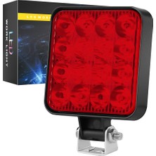 Dekohop Off Road Traktör Tir Kamyon Sis Fari Ve Çalışma Lambası 16 Led Kare Plastik Kasa 3 Inç 84 MM