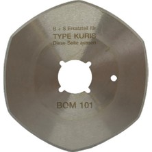 B+S Yuvarlak Kesim Motor 6 Köşe Bıçak / BOM100(6)