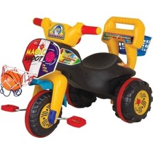 Emir Enhoş 3 Tekerlekli Renkli Potalı ve Toplu Bisiklet Çocuk Bisikleti