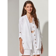 White By Nature Rahat Beyaz Kadın Ceket 313506