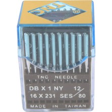 Tnc Düz Makine Ince Dip Dikiş Iğnesi / Dbx1 Ses 12/80 100ADET