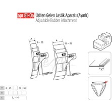 Apr Apere Üstten Gelen Ayarlı Lastik Apara 35MM/APR81-0(A)