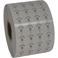 Moonstar Etiketleme Makinesi Kontrol Etiket 6 No (5 Rulo 50.000 Adet)
