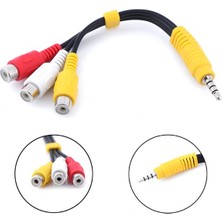 3.5 mm Erkek Stereo To 3 Rca Dişi Çevirici Kablo