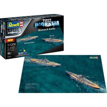 Revell Gift Set Diyorama Başlangıç Seti Bismarck VG05668