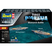 Revell Gift Set Diyorama Başlangıç Seti Bismarck VG05668