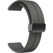 Basias Huawei Watch Ultimate Uyumlu Mıknatıslı Ayarlanabilir Silikon Kordon (22MM)