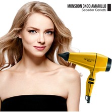 Ceriotti Monsoon 3400 Saç Kurutma Makinesi Sarı (Made In Italy)