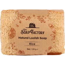 The Soap Factory Doğal Lifli Pirinç Sabunu 120 gr - Lüks - Tüm Cilt Tipleri İçin - Mükemmel Cilt Bakımı - Kokulu Banyo Masajı - Nazik Peeling Etkisi - Nemlendirilmiş ve Işıltılı Cilt