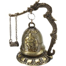Gazechimp Masaüstü Feng Shui Vintage Ejderha Fengshui Bell Tibet Bahçe Süsleri Masa Balık 1 (Yurt Dışından)