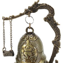 Gazechimp Masaüstü Feng Shui Vintage Ejderha Fengshui Bell Tibet Bahçe Süsleri Masa Balık 1 (Yurt Dışından)