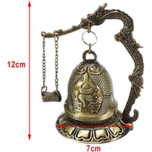Gazechimp Masaüstü Feng Shui Vintage Ejderha Fengshui Bell Tibet Bahçe Süsleri Masa Balık 1 (Yurt Dışından)
