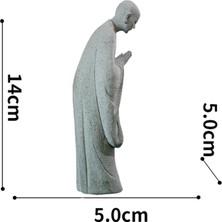 Gazechimp Balık Tankı Buddha Heykel Ev Dekor Peyzaj Aksesuarları Kolayca Temizlik (Yurt Dışından)