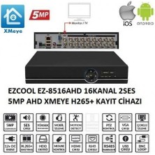 Ezcool Kayıt Cihazı Ezcool 8516 16 Kanal Ahd 5mp