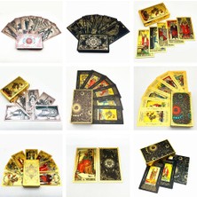 Love More 1 Güverte Tarot Kartları Plastik Rider Waite Altın Siyah Su Geçirmez Dalış Dayanıklı Oracle Kitap Kılavuzu ile L720 Oocy (Yurt Dışından)