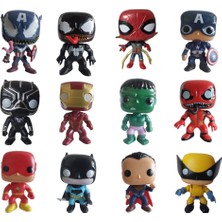 Funko Bebek Yenilmezler 10CM Pvc Karakter Marvel Süper Kahraman Wolverine Batman Hulk Kara Panter Dc (Yurt Dışından)