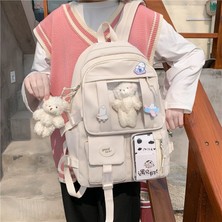 Yourbestchoice Öğrenci Okul Çantası Kadın Harajuku Karikatür Sırt Çantası Ortaokul Öğrenci Sırt Çantası Kore Versiyonu (Yurt Dışından)
