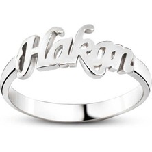 Gümüşcüm Isimli Yüzük Bayan Gümüş Yüzük