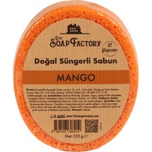 The Soap Factory Doğal Süngerli Mango Sabunu 125 gr - Lüks - Tüm Cilt Tipleri İçin - Ferahlatıcı ve Rahatlatıcı Duş Deneyimi - Mükemmel Cilt Bakımı - Kolay Kullanım - Mükemmel Koku