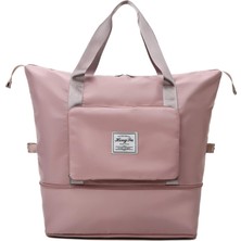 Baoblaze Seyahat Duffel Bag Su Geçirmez Alışveriş Çantası Tote Bagaj Yetişkinleri Pembe (Yurt Dışından)