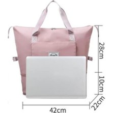 Baoblaze Seyahat Duffel Bag Su Geçirmez Alışveriş Çantası Tote Bagaj Yetişkinleri Pembe (Yurt Dışından)