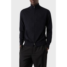 Emporio Armani Yünlü Fermuarlı Regular Fit Erkek Hırka 8N1MUZ 1mjxz 0999
