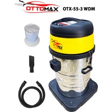 Ottomax  Otx-55-3-Wdm 4200 Watt 3 Motorlu Islak Kuru Sanayi Tipi Oto Süpürgesi Endüstriyel Süpürge