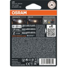 Osram Sofit LED Ledriving Sl C5W 36MM 6000K Beyaz Işık 4 Yıl Garantili 6418WP.01B (1 Adet)