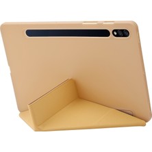 Yue Store Samsung Galaxy Tab S8 / S7 Için Deri Tablet Kasası (Altın) (Yurt Dışından)