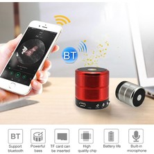 Yue Store S28 Metal Mobil Bluetooth Stereo Taşınabilir Hoparlör (Red) (Yurt Dışından)