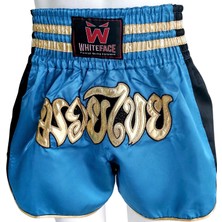 Whiteface Muay Thai Elite Şort (Mavi-Siyah)