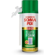 Somafix 300 ml Poliüretan Köpük Çelik Kapı Pencere Izolasyon Montaj Dolgu Pu Köpük