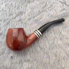 Falconetti Kahverengi Parlak Sandalwood Bilezikli Ahşap Pipo RC94