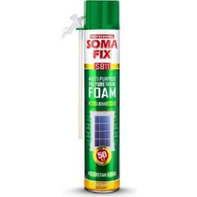 Somafix 750 ml - 850 Gr Poliüretan Köpük Tam Gramajlı Çelik Kapı Pencere Izolasyon Montaj Dolgu Pu Köpük