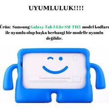 Wowacs Samsung Galaxy Tab 3 Lite SM-T113 ile Uyumlu Silikon Kollu Çocuklar Için Tablet Kılıfı