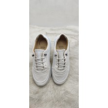 Çiğdem Kundura Çiğdem Gerçek Deri Beyaz Kadın Günlük Ayakkabı  - Beyaz - 39 - ST02622-13299