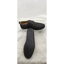 Çiğdem Kundura Çiğdem Gerçek Deri Siyah Nubuk Lazer Kesim Erkek Ayakkabı (Aylp) - Siyah - 41 - ST02625-13315