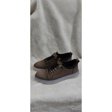 Çiğdem Kundura Çiğdem Gerçek Nubuk Deri  Lastik Bağlı Kum Rengi Erkek Ayakkabı - Kum - 40 - ST02683-13654