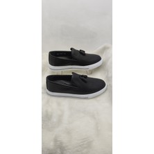 Çiğdem Kundura Çiğdem Gerçek Deri Önü Püsküllü Beyaz Taban Erkek AYAKKABI(GOES723) - Siyah - 44 - ST02557-12928