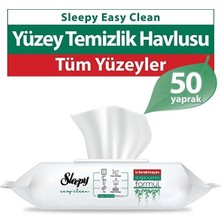 Sleepy Easy Clean Yüzey Temizlik Havlusu 50 Yaprak