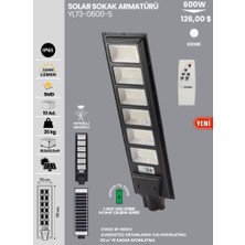 Alles Noas 600W YL73-0600-S Beyaz Işık Solar Bahçe Armatürü