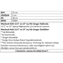 Çantachım Macbook File Sünger Laptop Kılıfı