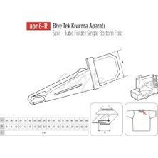 Apr Apere Biye Tek Kıvırma Apara 60X25MM / Apr 6-R