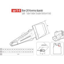 Apr Apere Biye Çift Kıvırma Apara 50X15MM / Apr 11-R